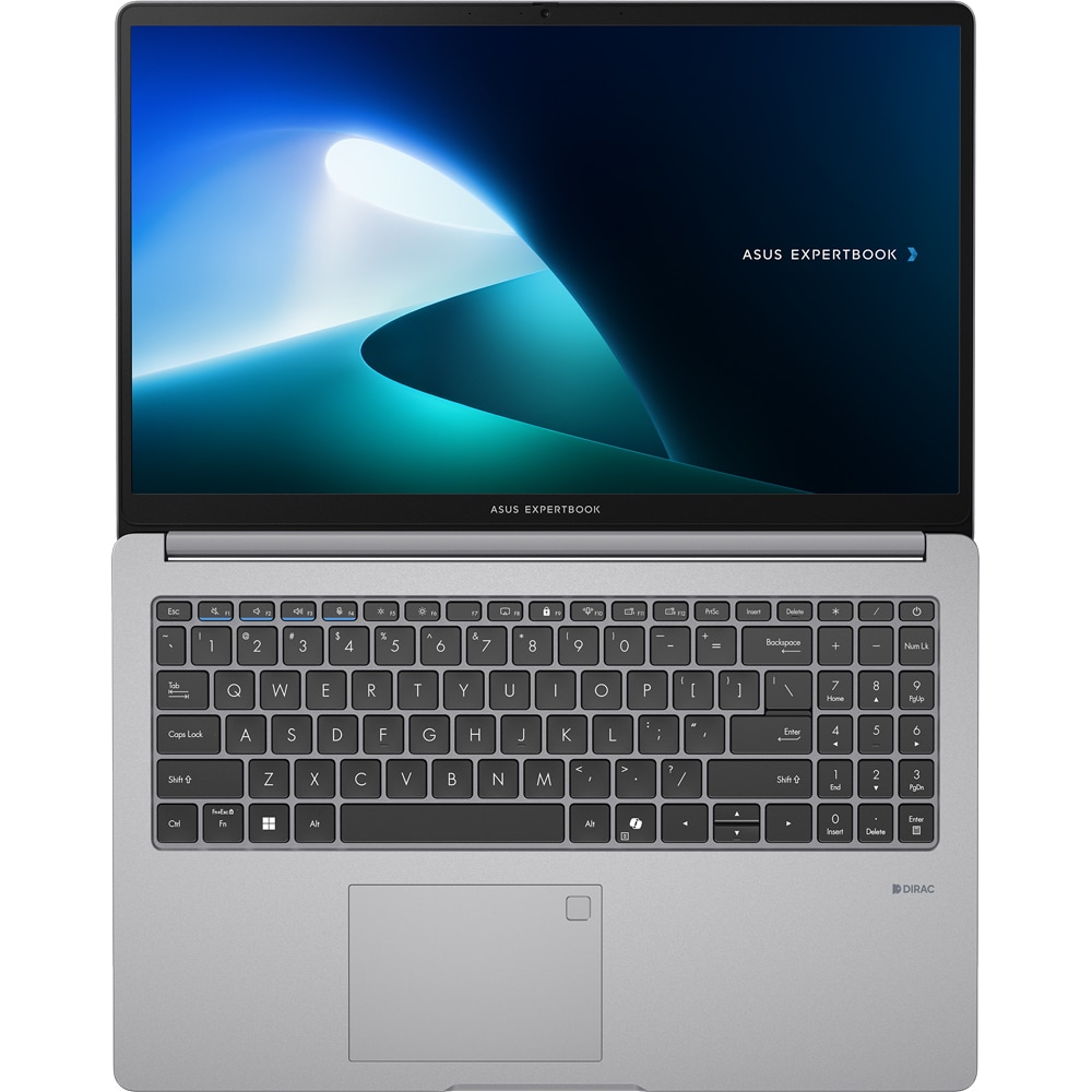 Laptop ASUS ExpertBook P1 P1503CVA-NJ1065, Intel Core i5 13420H pana la 4.6GHz, 15.6" Full HD, 16GB, SSD 512GB, Intel UHD Graphics, Free DOS, Misty Grey