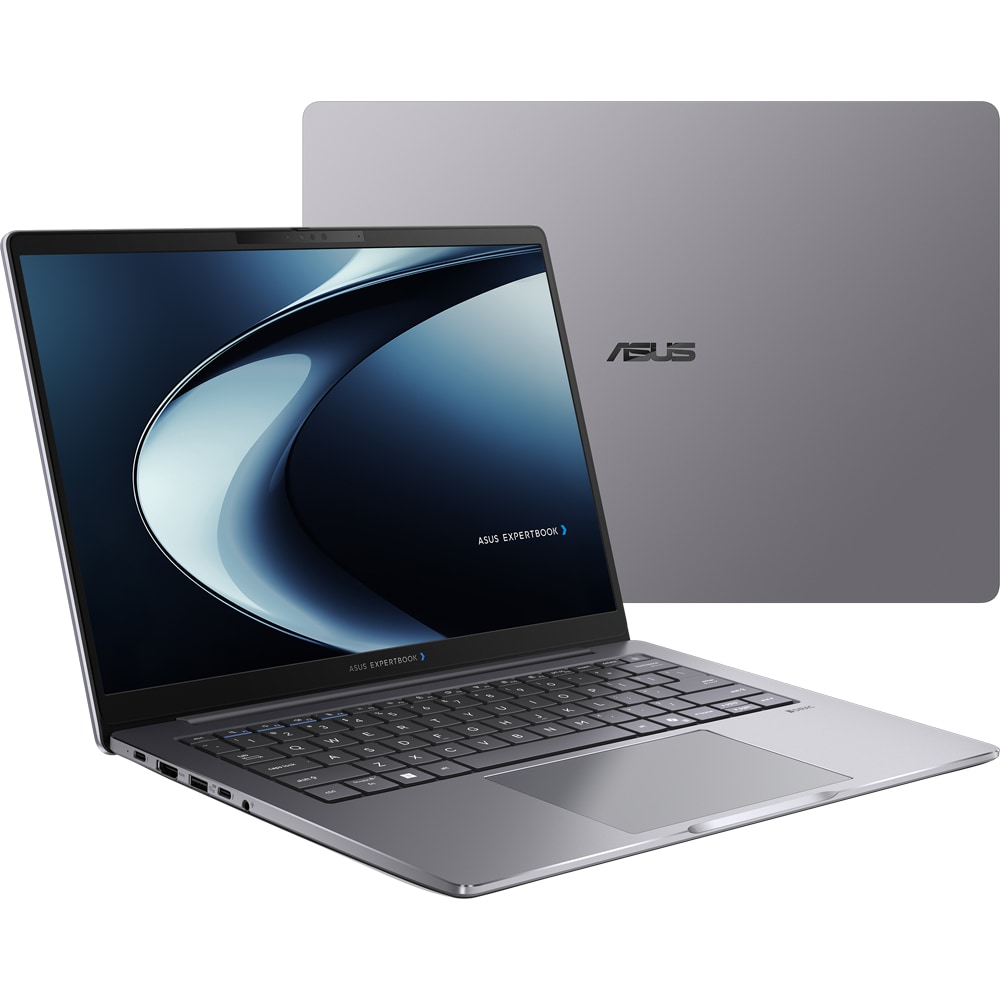 Laptop ASUS ExpertBook P5 G2 P5405CAA-NZ0351, Intel Core Ultra 5 325 pana la 4.5GHz, 14" WQXGA, 32GB, SSD 1TB, Intel Graphics, Free DOS, Misty Grey