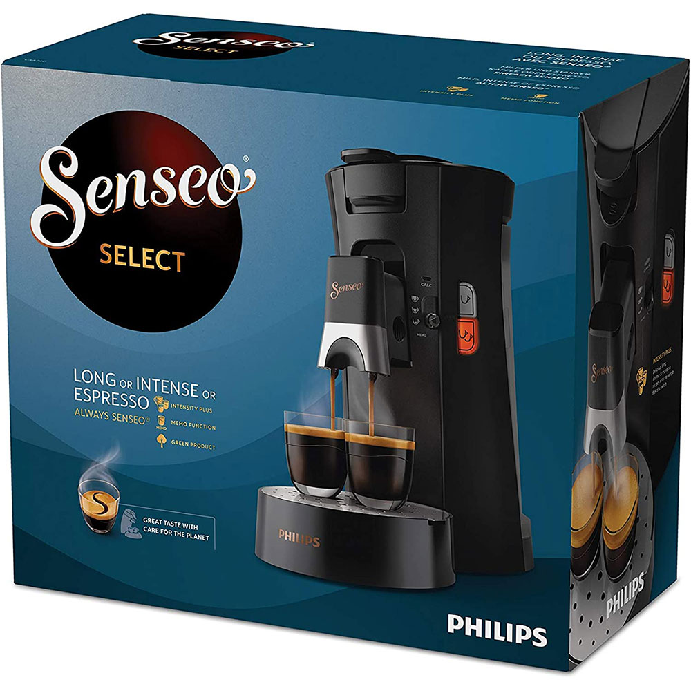 Espressor capsule SENSEO Select Memo Plus CSA240/61, 0.9l, 1450W, 1 bar, negru