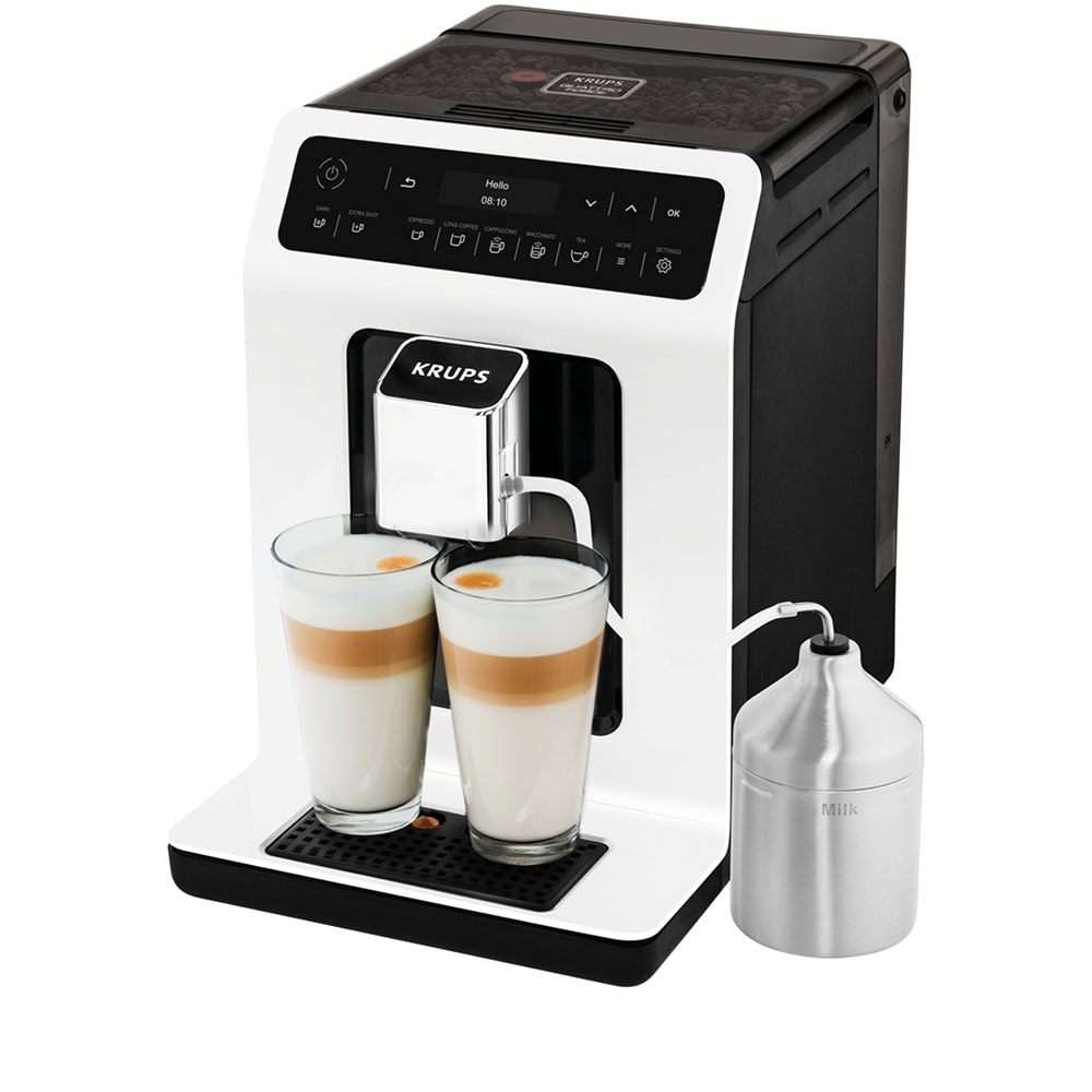 Espressor automat KRUPS Evidence EA891110, 2.3l, 1450W, 15 bar, alb-negru