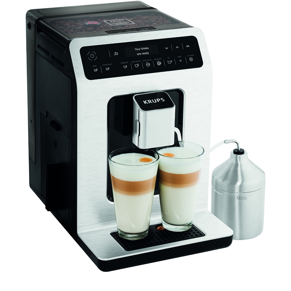 Espressor automat KRUPS Evidence EA891110, 2.3l, 1450W, 15 bar, alb-negru