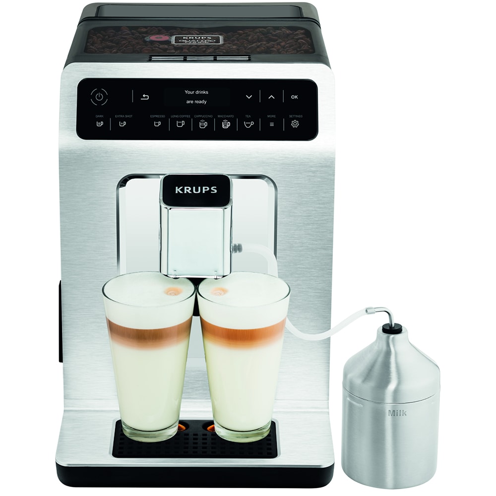 Espressor automat KRUPS Evidence EA891110, 2.3l, 1450W, 15 bar, alb-negru