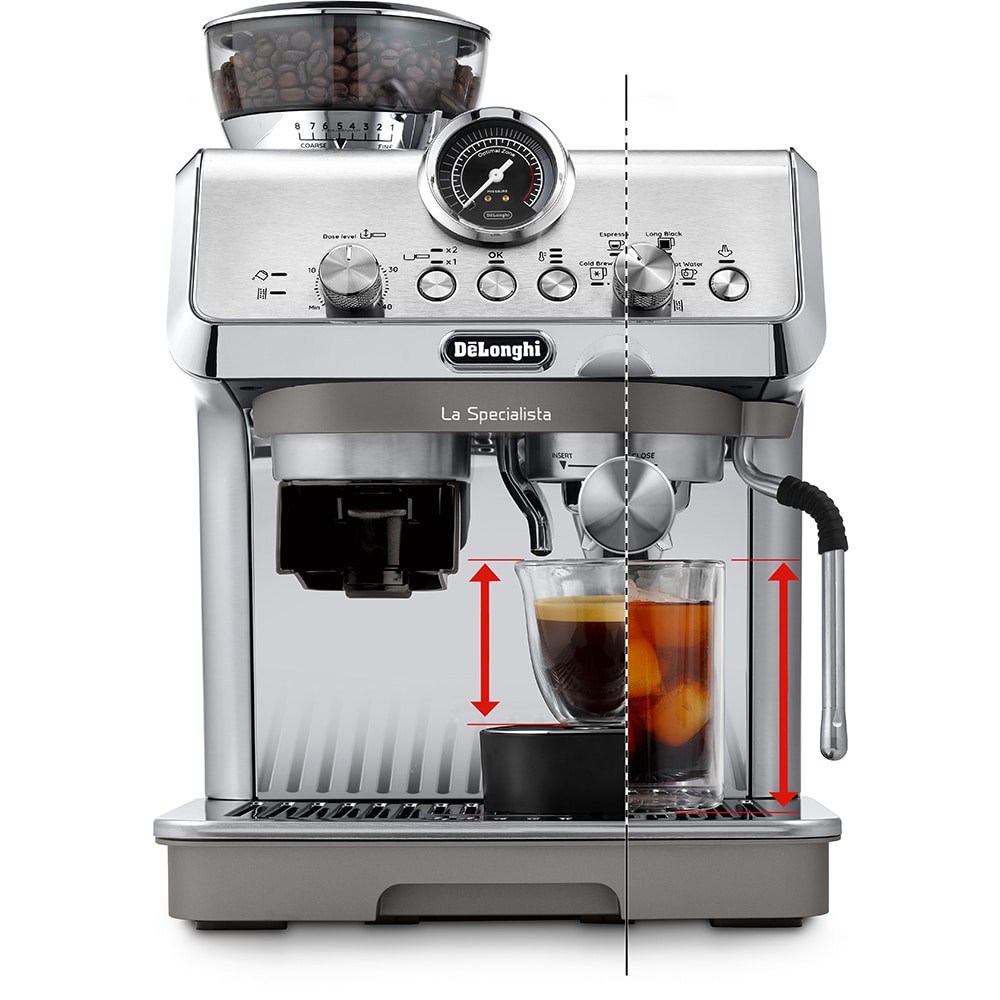 Espressor manual DELONGHI La Specialista Arte EC9255.M, 1.7l, 1450W, 15 bar, argintiu