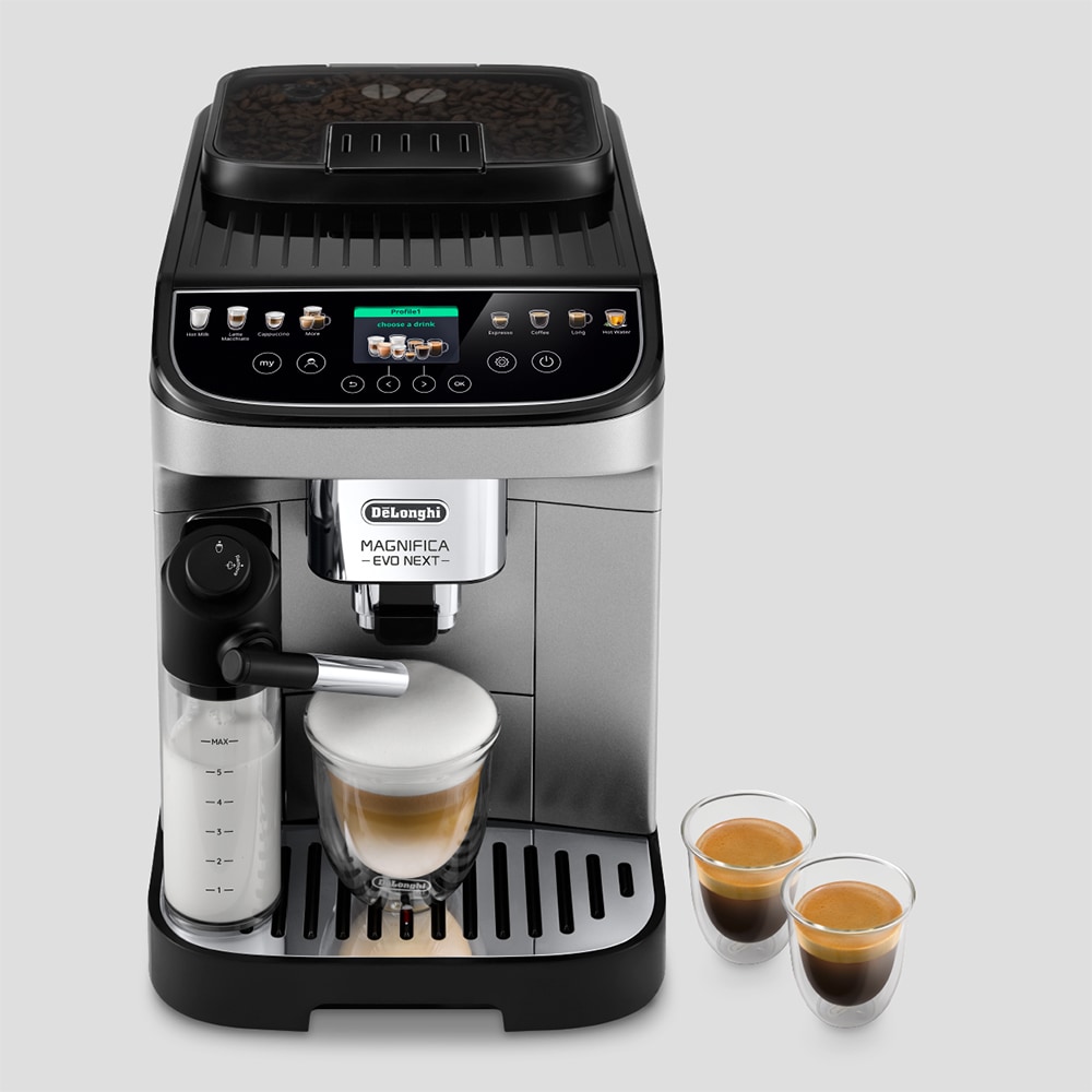 Espressor automat DELONGHI Magnifica Evo Next ECAM310.80.SB, 1.9l, 1450W, 15 bar, argintiu-negru