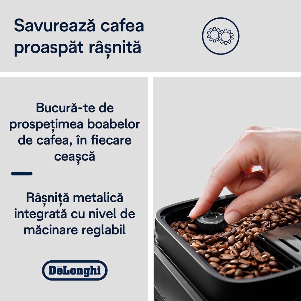 Espressor automat DELONGHI Magnifica Evo Next ECAM310.80.SB, 1.9l, 1450W, 15 bar, argintiu-negru