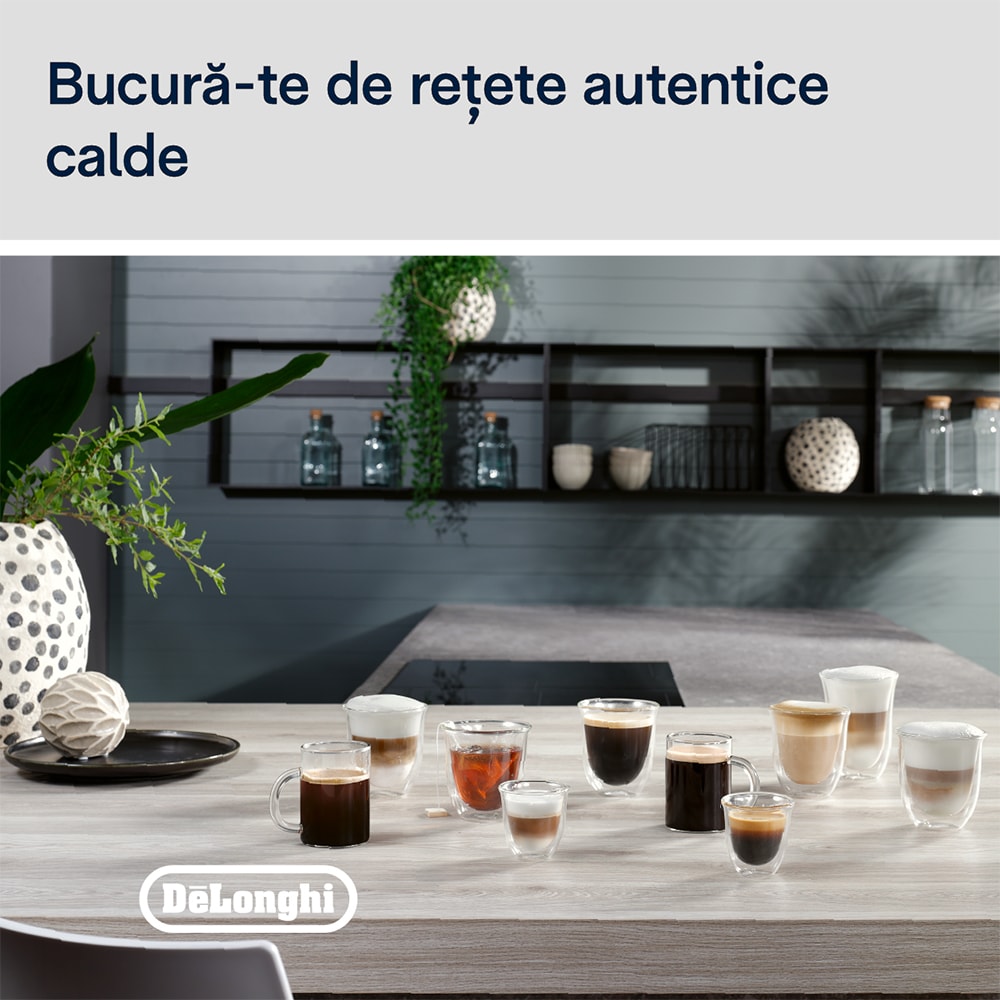 Espressor automat DELONGHI Magnifica Evo Next ECAM310.80.SB, 1.9l, 1450W, 15 bar, argintiu-negru