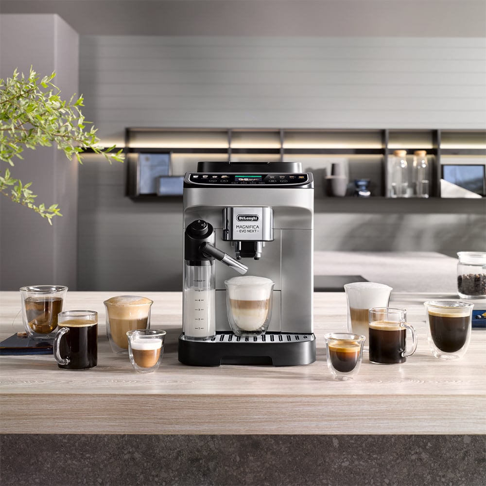 Espressor automat DELONGHI Magnifica Evo Next ECAM310.80.SB, 1.9l, 1450W, 15 bar, argintiu-negru