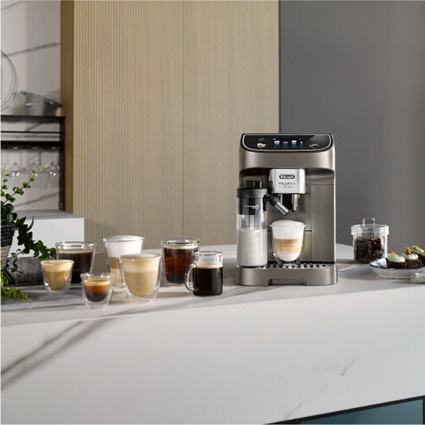 Espressor automat DELONGHI Magnifica Plus ECAM320.70.TB, 1.9l, 1450W, 15 bar, gri inchis-negru