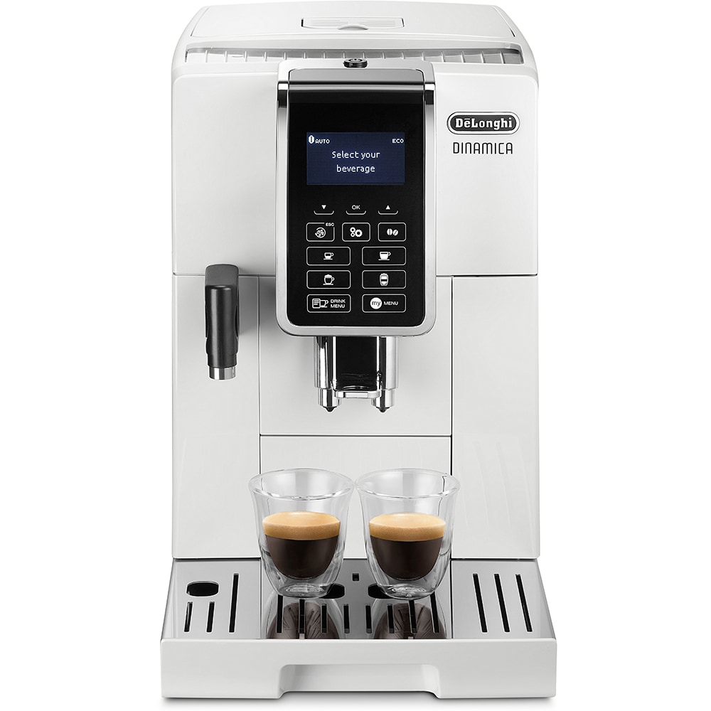 Espressor automat DELONGHI Dinamica ECAM350.55.W, 1.8l, 1450W, 15 bar, alb-argintiu