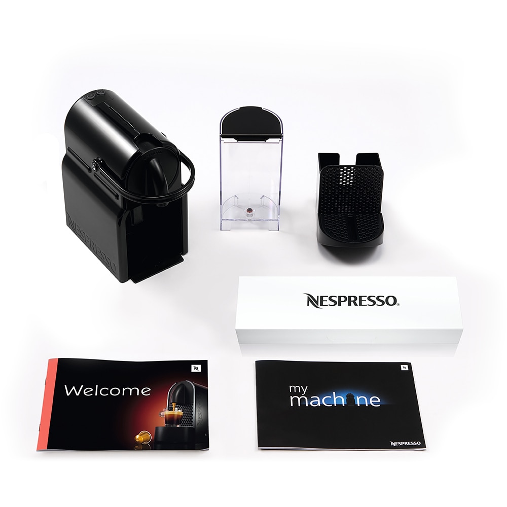Espressor capsule NESPRESSO Inissia EN80.B, 0.6l, 1260W, 19 bar, negru