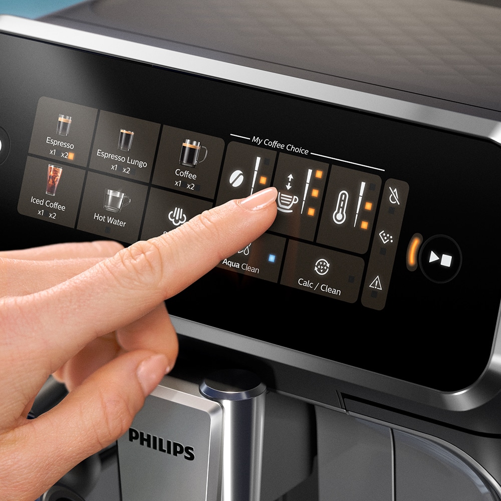 Espressor automat PHILIPS Seria 3300 EP3329/70, 1.8l, 1500W, 15 bar, argintiu-negru