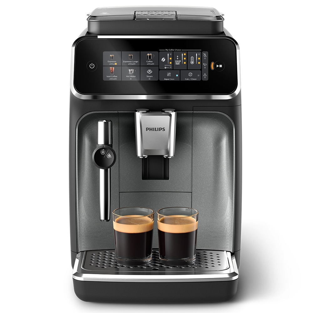 Espressor automat PHILIPS Seria 3300 EP3329/70, 1.8l, 1500W, 15 bar, argintiu-negru