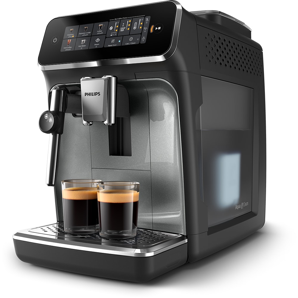 Espressor automat PHILIPS Seria 3300 EP3329/70, 1.8l, 1500W, 15 bar, argintiu-negru