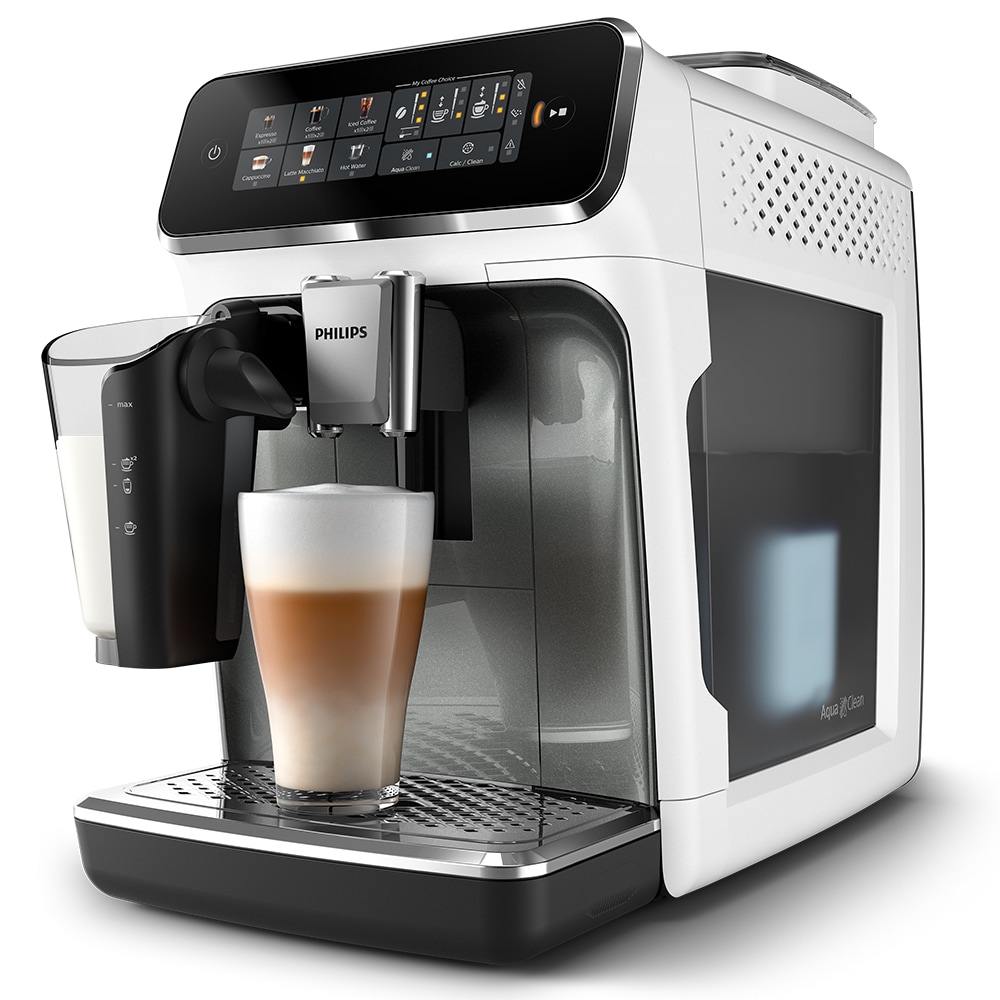 Espressor automat PHILIPS S3300 LatteGo EP3343/70, 1.8l, 1500W, 15 bar, alb-negru