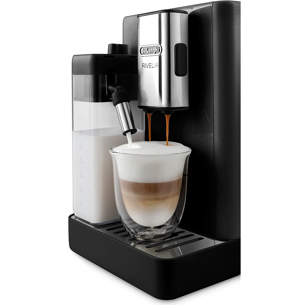 Espressor automat DELONGHI Rivelia EXAM440.55.B, 1.4l, 1450W, 19 bar, negru