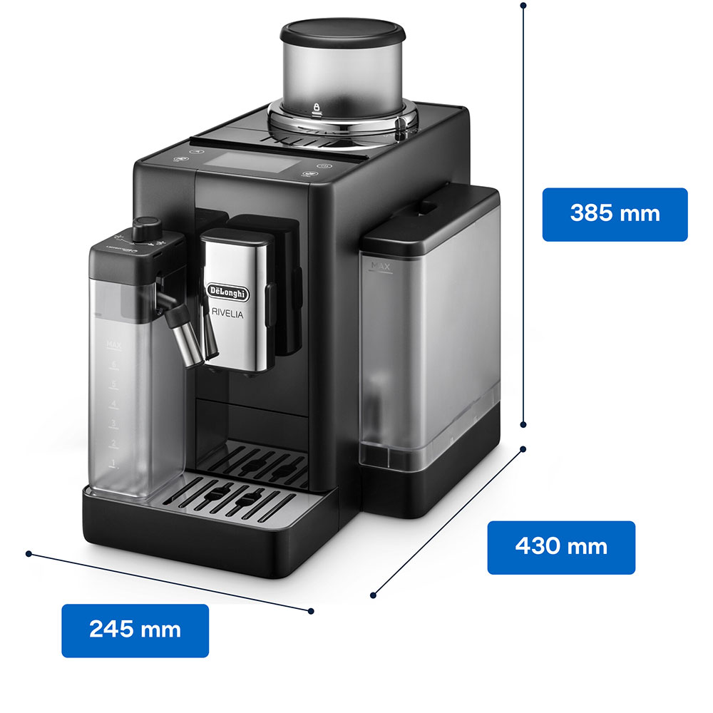 Espressor automat DELONGHI Rivelia EXAM440.55.B, 1.4l, 1450W, 19 bar, negru