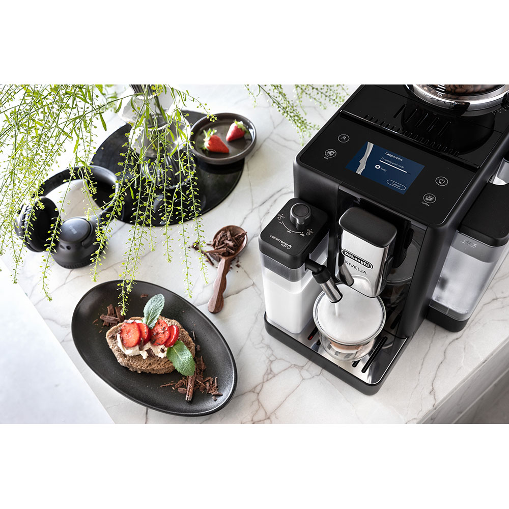 Espressor automat DELONGHI Rivelia EXAM440.55.B, 1.4l, 1450W, 19 bar, negru