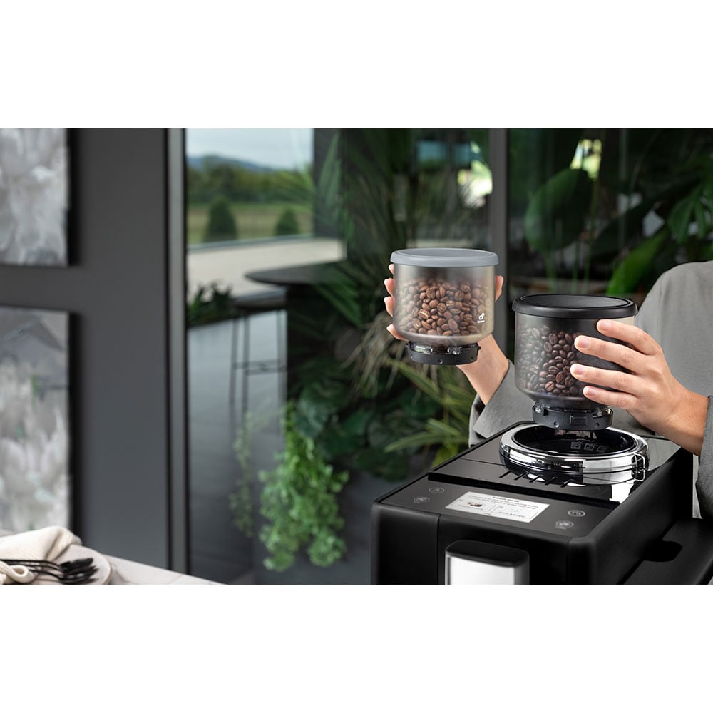 Espressor automat DELONGHI Rivelia EXAM440.55.B, 1.4l, 1450W, 19 bar, negru
