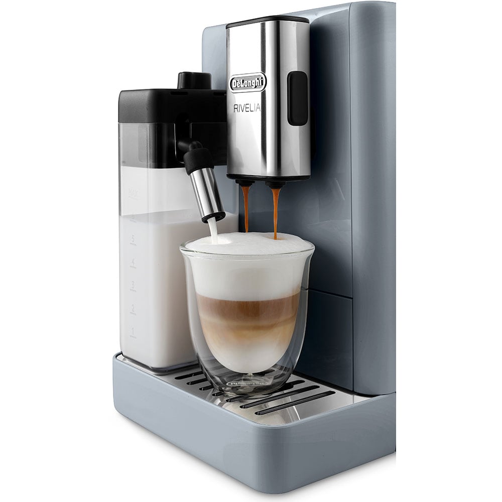 Espressor automat DELONGHI Rivelia EXAM440.55.G, 1.4l, 1450W, 19 bar, gri-negru