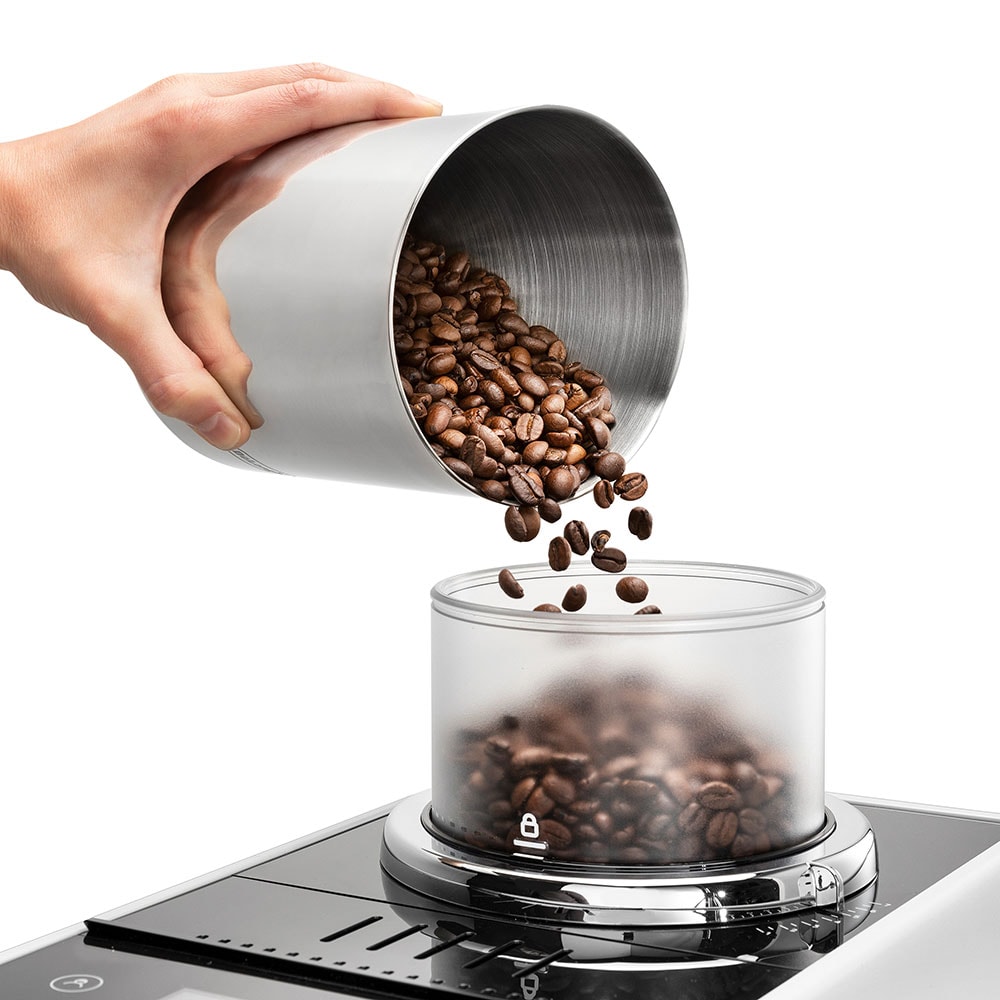 Espressor automat DELONGHI Rivelia EXAM440.55.W, 1.4l, 1450W, 19 bar, alb-negru