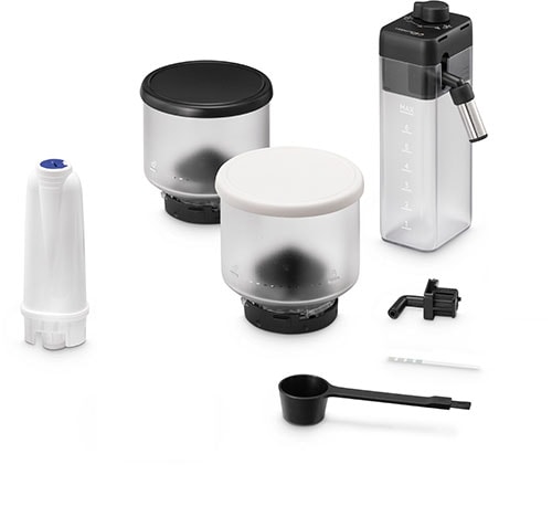 Espressor automat DELONGHI Rivelia EXAM440.55.W, 1.4l, 1450W, 19 bar, alb-negru