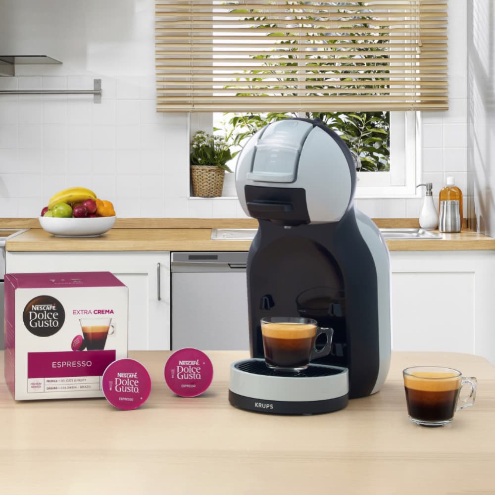 Espressor cu capsule KRUPS Dolce Gusto Mini Me KP123B10, 0.8l, 1500W, 15 bar, gri-negru