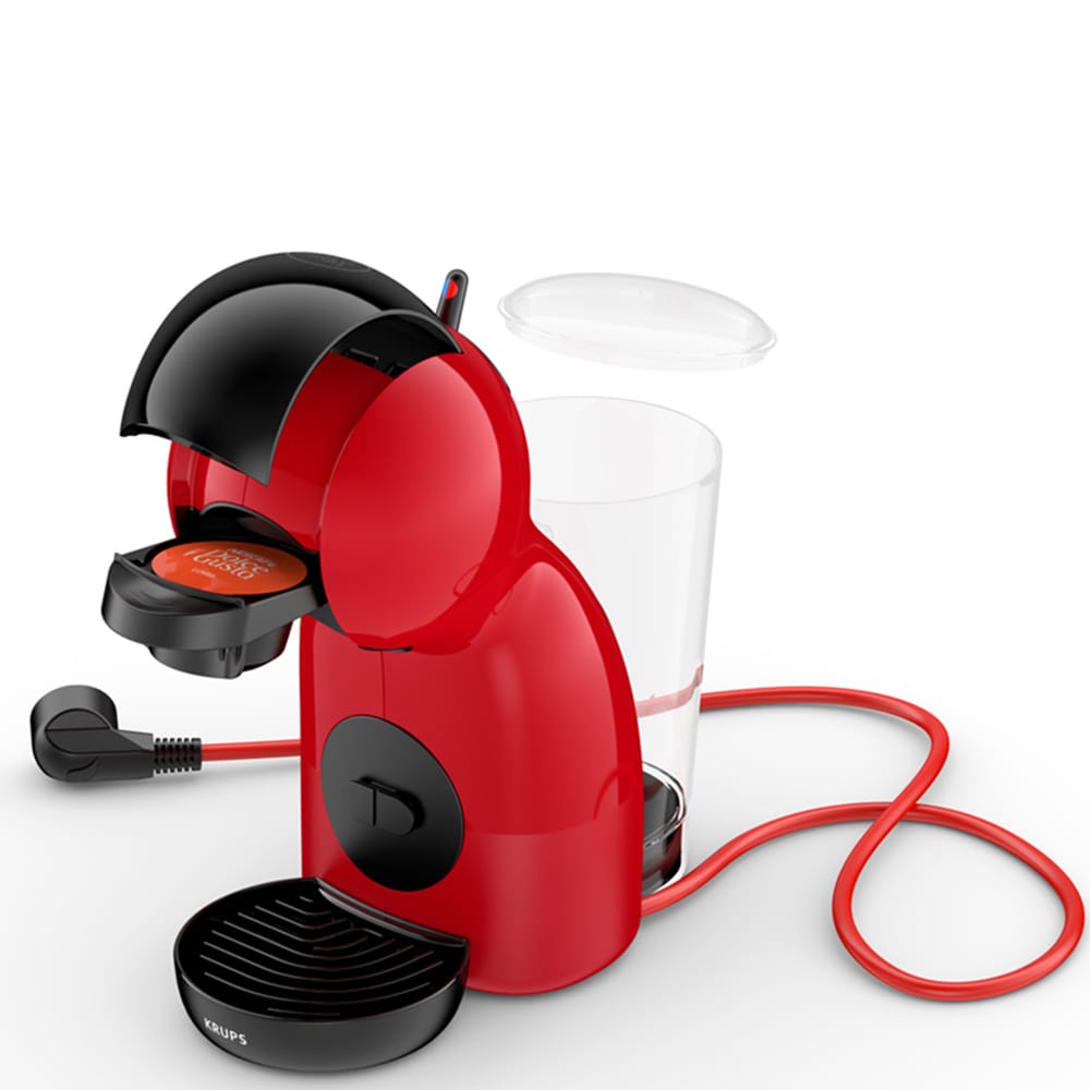 Espressor cu capsule KRUPS Dolce Gusto Piccolo XS KP1A3510, 0.8l, 1600W, 15 bar, rosu-negru