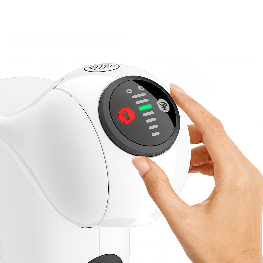 Espressor cu capsule KRUPS Dolce Gusto Genio S KP243110, 0.8l, 1500 W, 15 bar, alb-negru