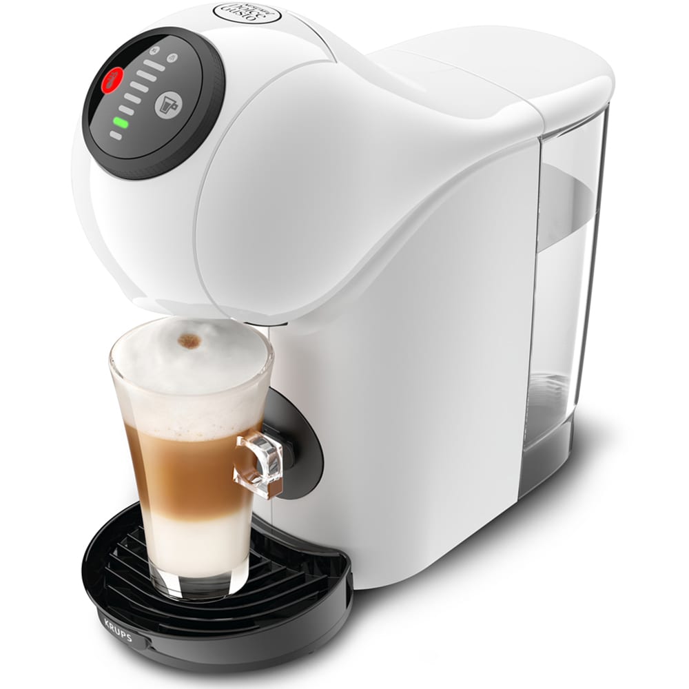 Espressor cu capsule KRUPS Dolce Gusto Genio S KP243110, 0.8l, 1500 W, 15 bar, alb-negru