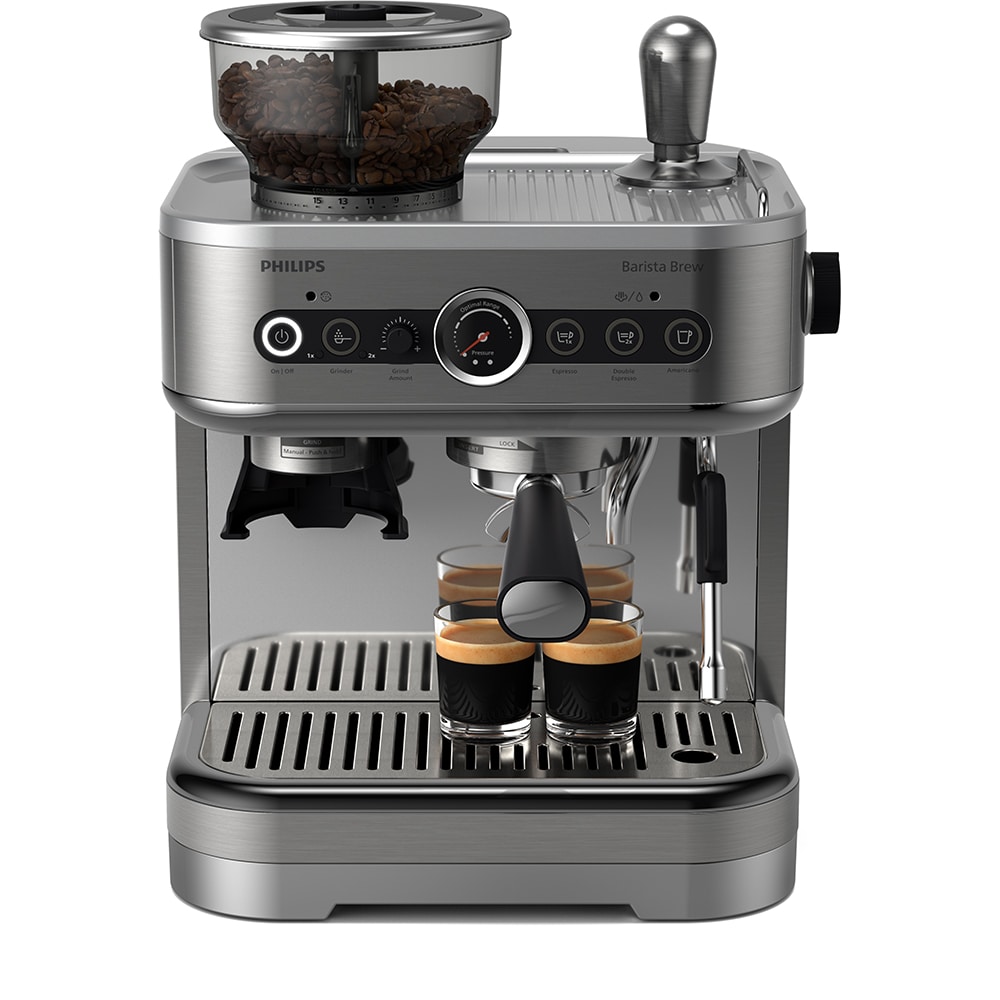 Espressor semi-automat PHILIPS Barista Brew PSA3228/01, 2.3l, 1350W, 15 bar, negru-argintiu