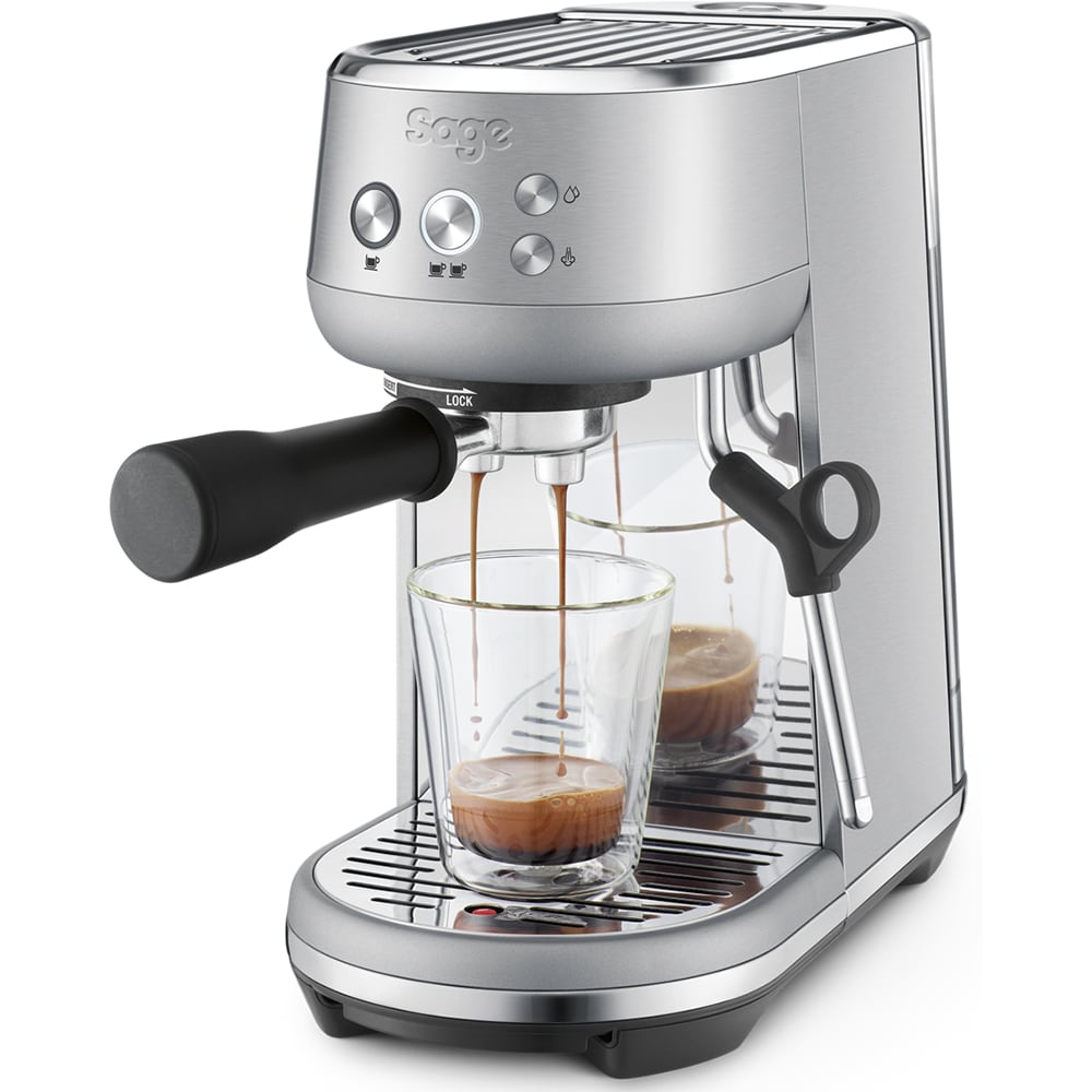 Espressor manual SAGE Bambino SES450, 1.4l, 1600W, 15 bar, argintiu-negru