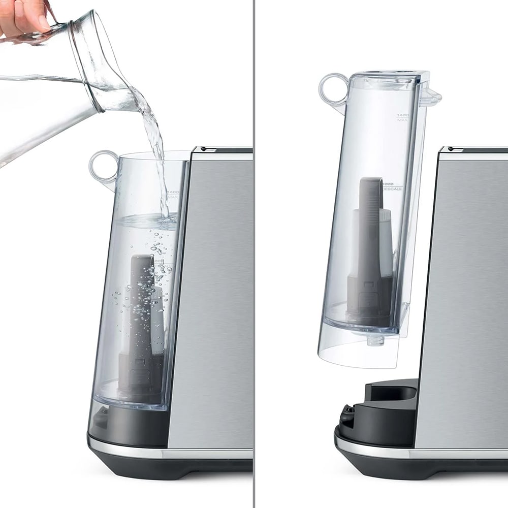 Espressor manual SAGE Bambino SES450, 1.4l, 1600W, 15 bar, argintiu-negru