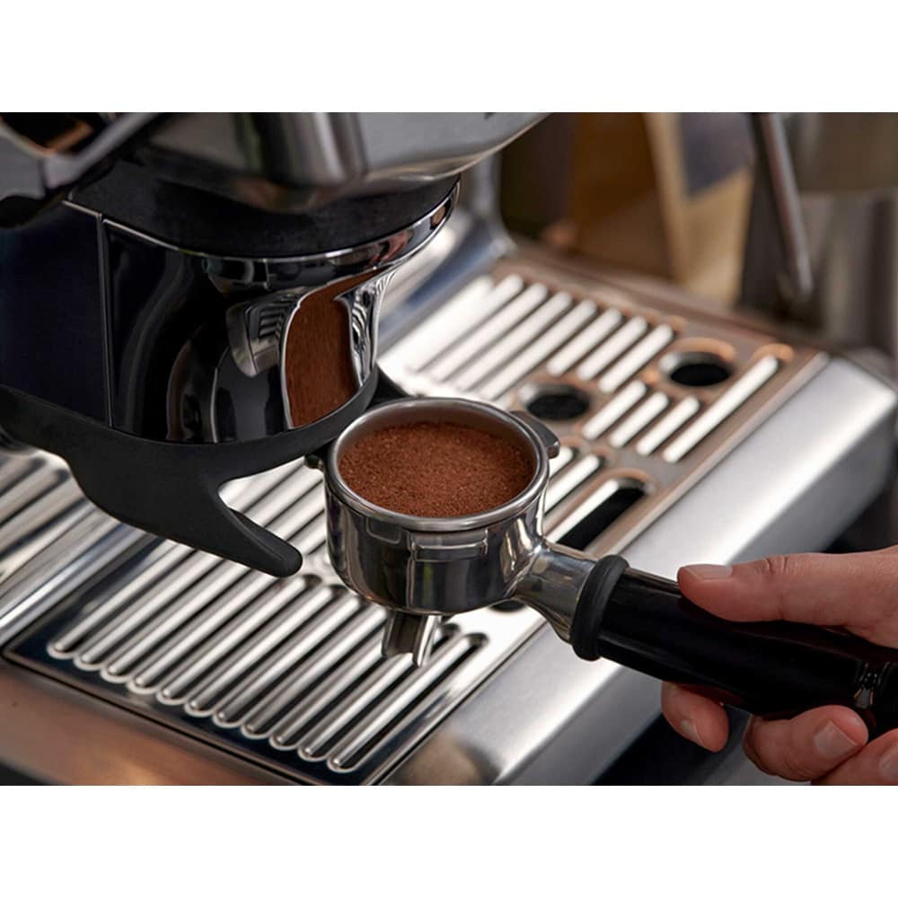 Espressor manual SAGE Express Impress SES876BTR, 2l, 1850W, 15 bar, sistem termic Thermocoil, negru-argintiu