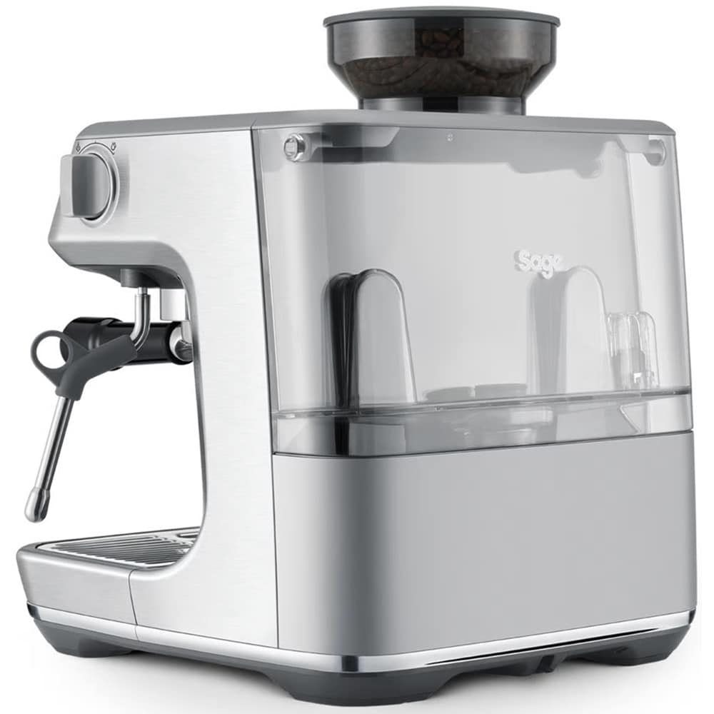 Espressor manual SAGE Barista Pro SES878BSS, 1.9l, 1680W, 15 bar, sistem termic ThermoJet, argintiu