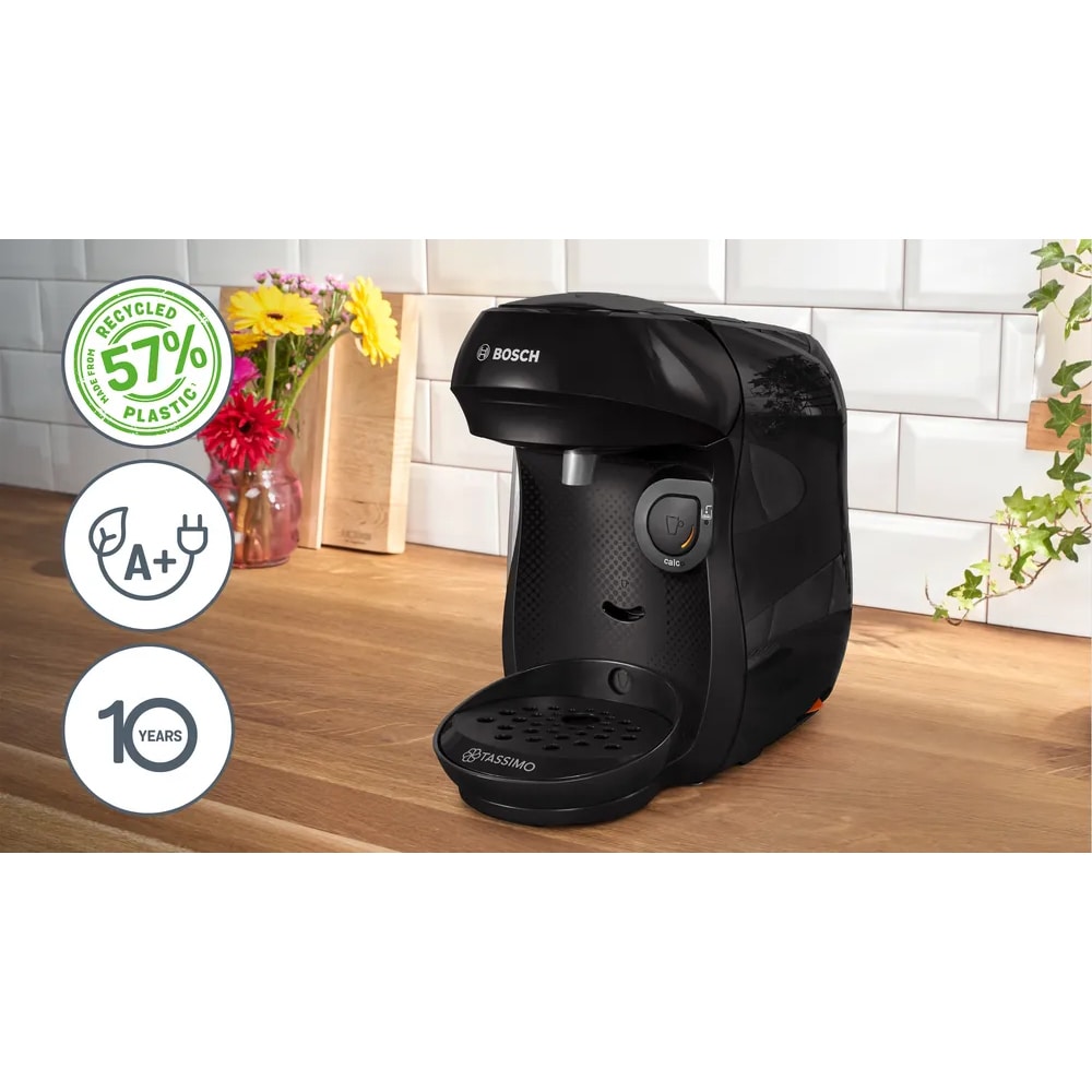 Espressor capsule BOSCH Tassimo Happy Friendly TAS102E, 0.7l, 1400W, negru 