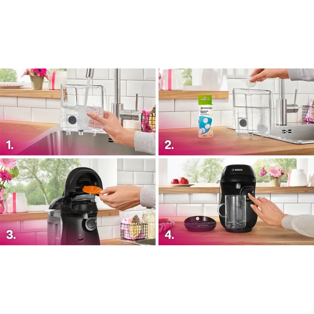 Espressor capsule BOSCH Tassimo Happy Friendly TAS102E, 0.7l, 1400W, negru 