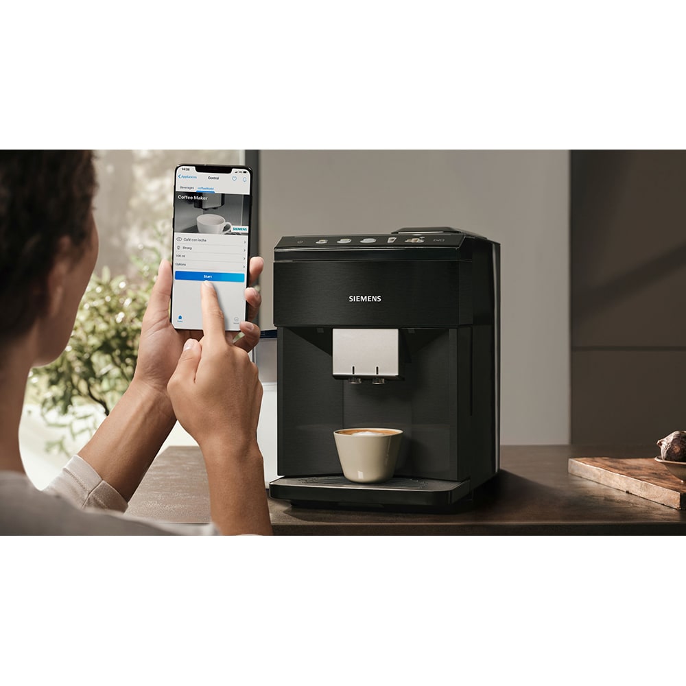 Espressor automat SIEMENS EQ500 TQ518RX3, 1.9l, 1500W, 15 bar, negru-argintiu