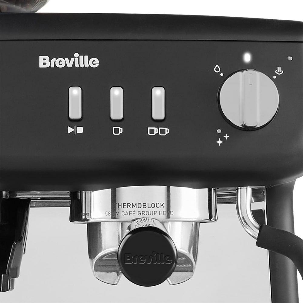 Espressor manual BREVILLE Barista Max Plus VCF152X01, 2.8l, 15 bar, negru-argintiu