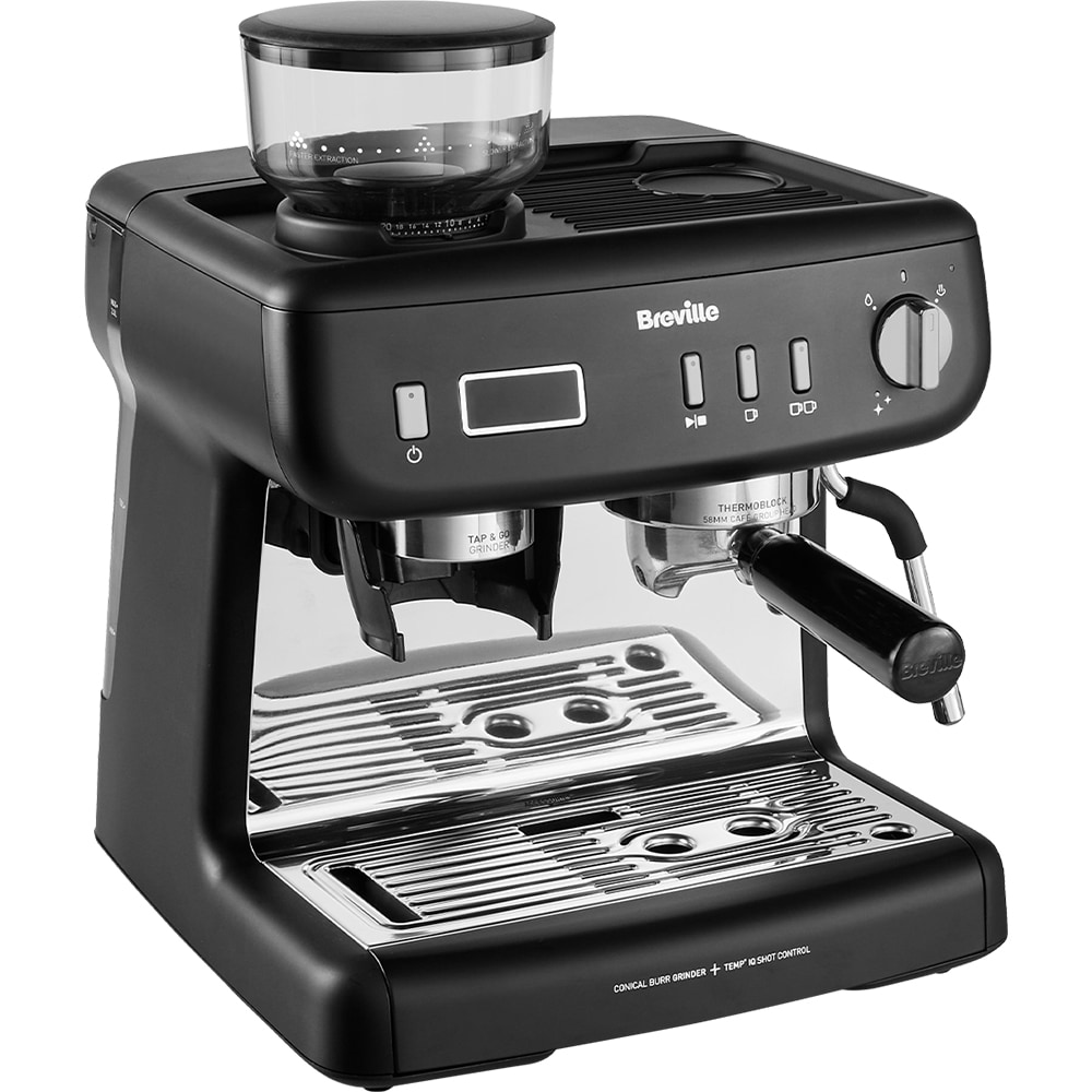 Espressor manual BREVILLE Barista Max Plus VCF152X01, 2.8l, 15 bar, negru-argintiu