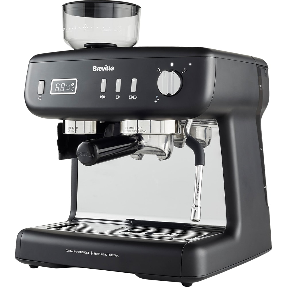 Espressor manual BREVILLE Barista Max Plus VCF152X01, 2.8l, 15 bar, negru-argintiu