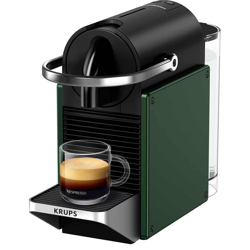 Espressor capsule NESPRESSO Pixie XN306310, 1l, 1260W, 19 bar, verde inchis-negru