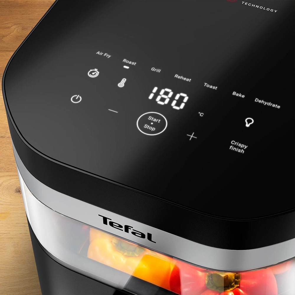 Friteuza cu aer cald TEFAL Easy Fry Infrared EY8328E0, 1.5kg, 7l, 2400W, negru