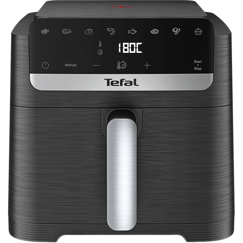 Friteuza cu aer cald TEFAL Easy Fry Mega Compact EY866HE1, 1.5kg, 7.5l, 2020W, negru