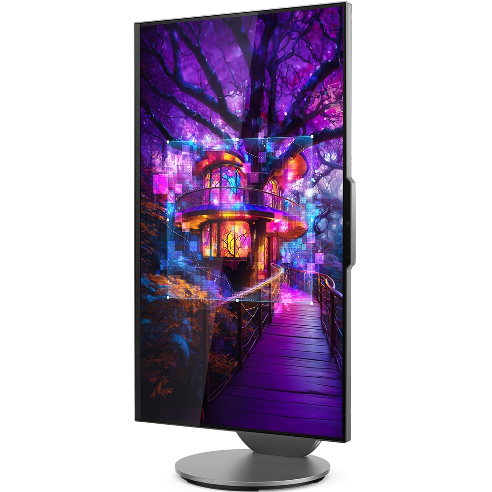 Sistem All in One LENOVO Yoga AIO 27IAH10, Intel Core Ultra 5 125H pana la 4.5GHz, 27" QHD, 16GB, SSD 512GB, Intel Arc Graphics, Windows 11 Home, Luna Grey