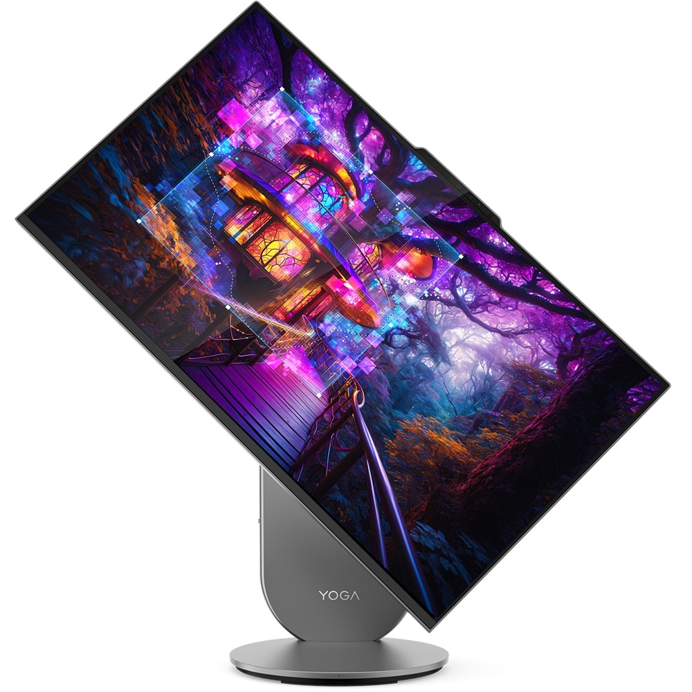 Sistem All in One LENOVO Yoga AIO 27IAH10, Intel Core Ultra 5 125H pana la 4.5GHz, 27" QHD, 16GB, SSD 512GB, Intel Arc Graphics, Windows 11 Home, Luna Grey
