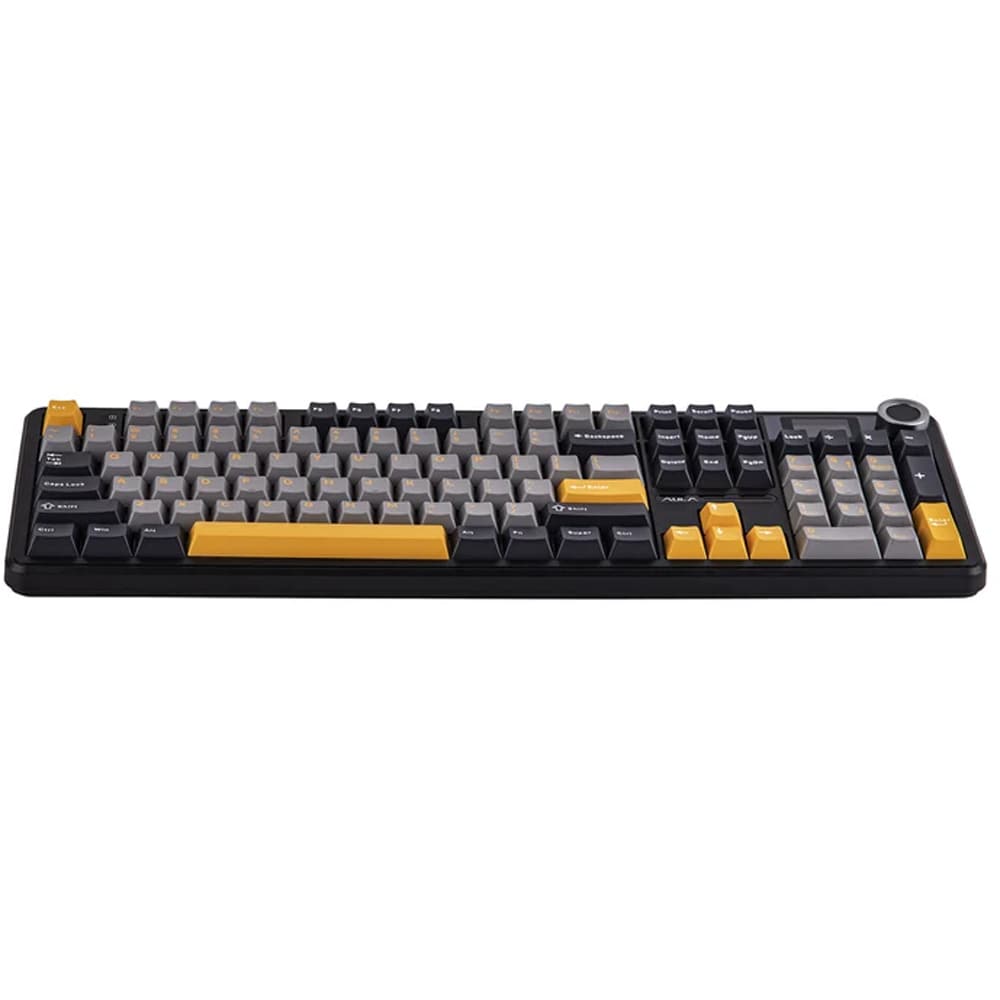 Tastatura Gaming Wireless mecanica AULA F108 Pro, Bluetooth, USB, Layout US, negru
