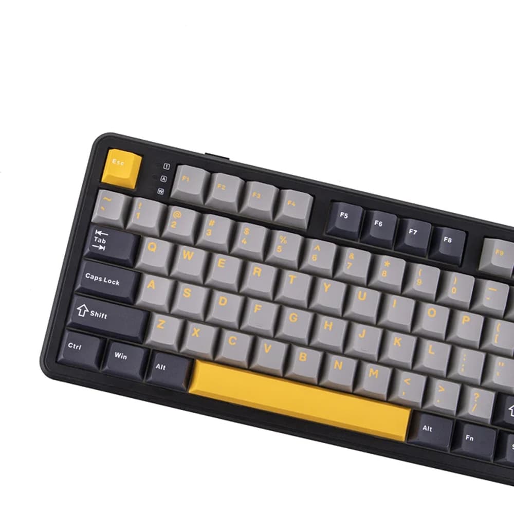 Tastatura Gaming Wireless mecanica AULA F108 Pro, Bluetooth, USB, Layout US, negru