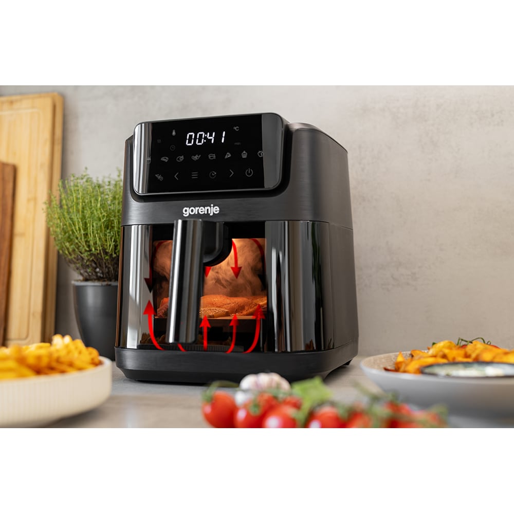 Friteuza cu aer cald GORENJE AF1800DHB, 6.3l, 1800W, negru