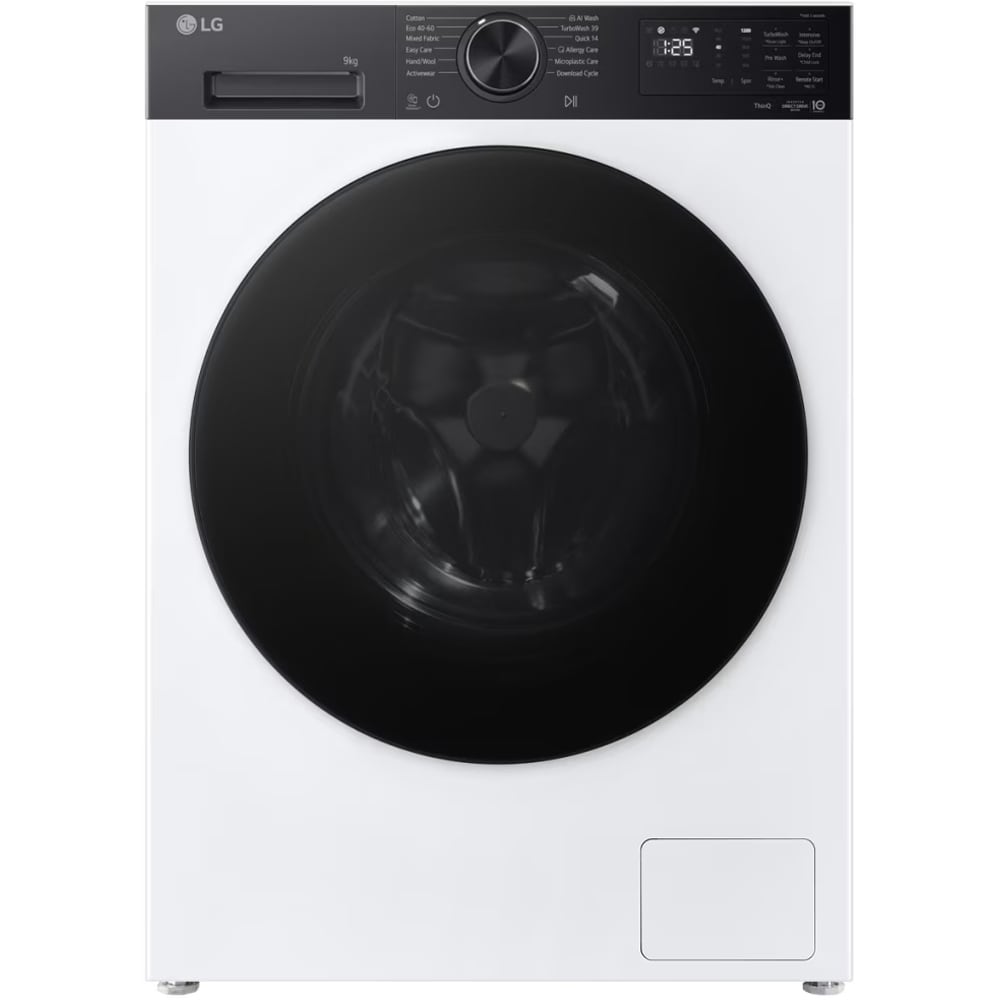 Masina de spalat rufe frontala LG F2X50S9TKB, AI Direct Drive, 9 kg, 1200rpm, Clasa A, alb