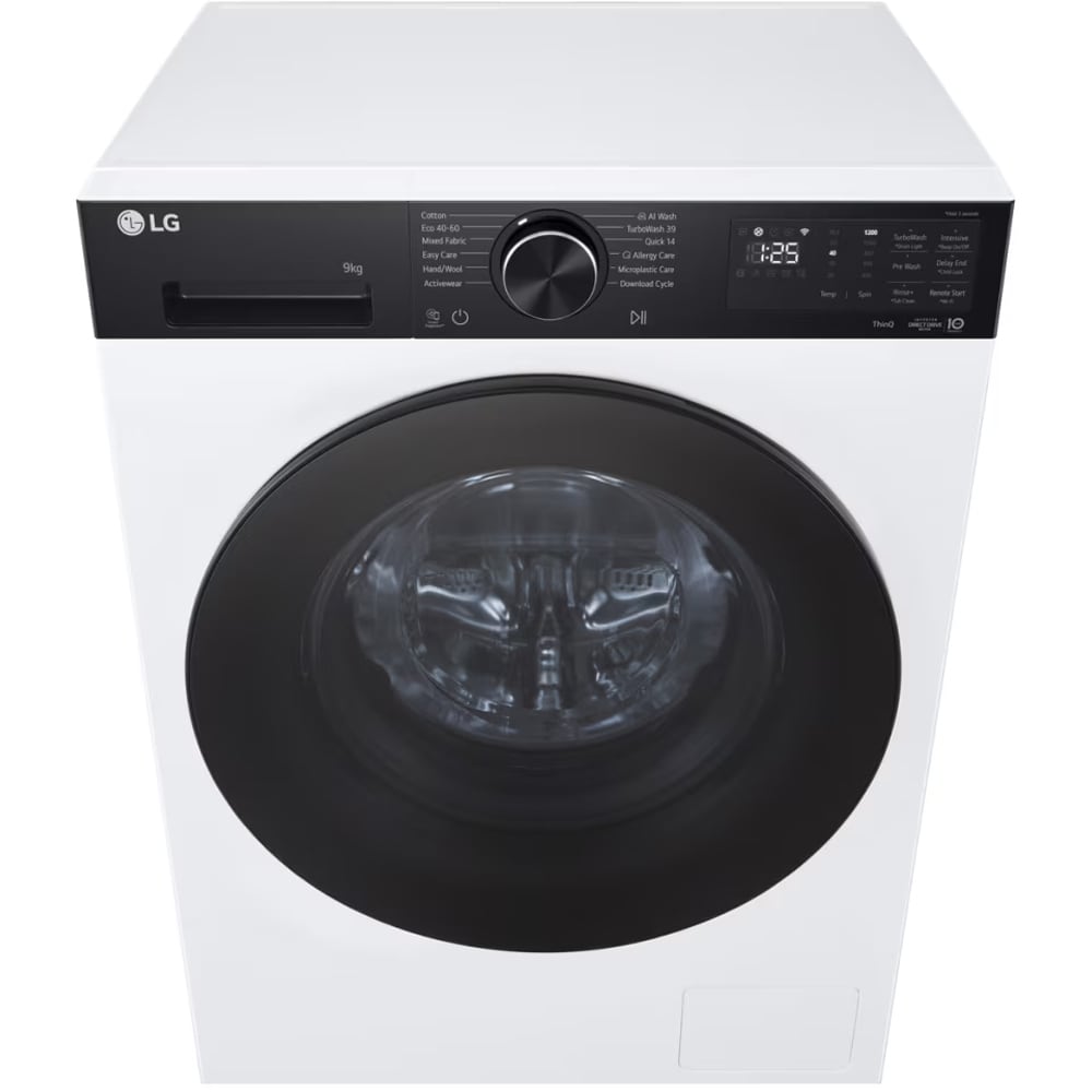 Masina de spalat rufe frontala LG F2X50S9TKB, AI Direct Drive, 9 kg, 1200rpm, Clasa A, alb